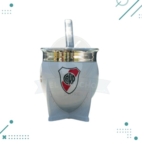 Mate Imperial XL RIVER PLATE + Bombilla De Regalo