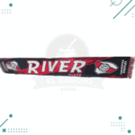 Bufanda 3 Hilos - River Plate 1.45x21cm color negro