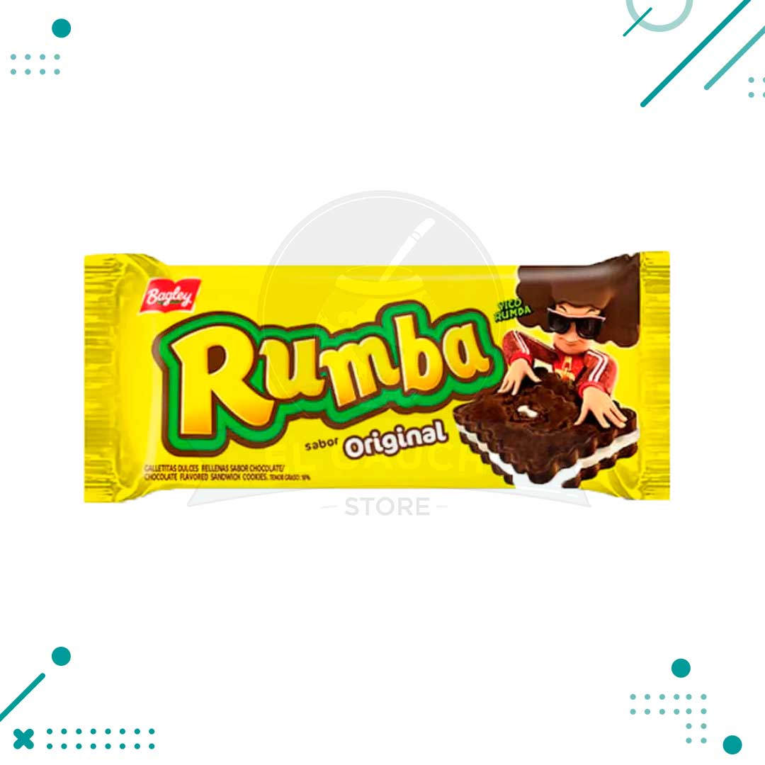rumbas.jpg Galletitas Rumba, Chocolate con relleno sabor Coco (110gr.) - Imagen 1