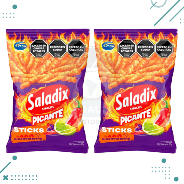 Saladix sticks picantes 80gr (pack x2 un.) 160gr
