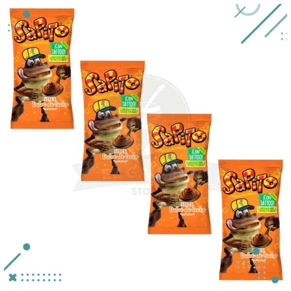 SAPITO SABOR DULCE DE LECHE x 10 gr (Pack x 4unidades)(40gr)