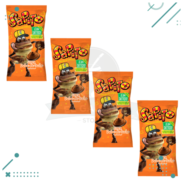 SAPITO SABOR DULCE DE LECHE x 10 gr (Pack x 4unidades)(40gr)