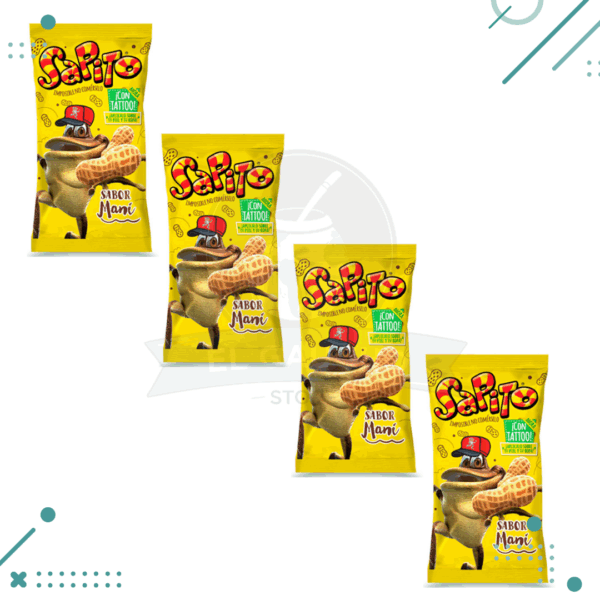 SAPITO SABOR MANI x 10 gr (Pack x 4unidades)(40gr)