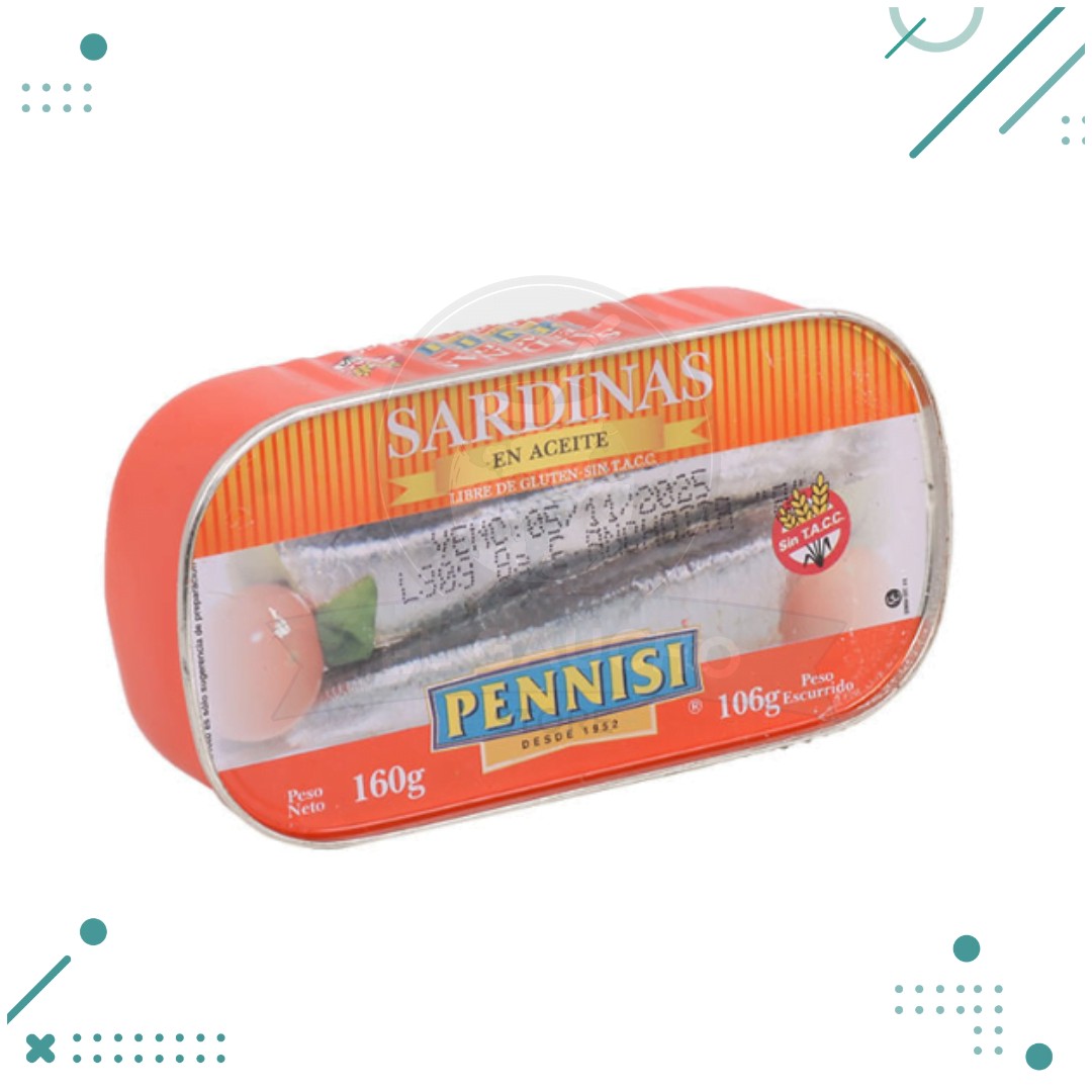 sardinas-1.png Sardinas en Aceite Pennisi (160gr) - Imagen 1