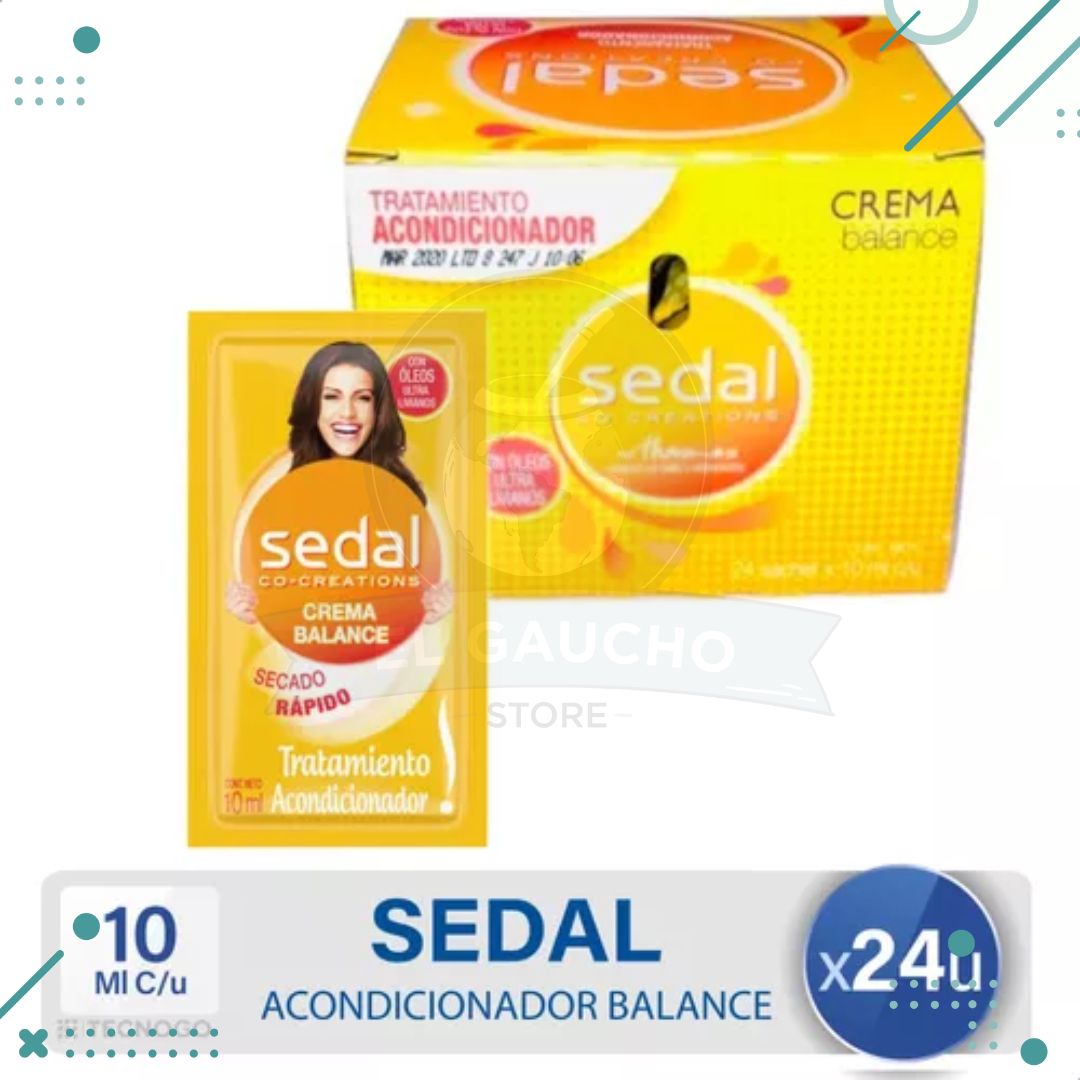sedal.png Acondicionador Sedal Sedal Crema balance x24 Sachet 10ml - Imagen 1