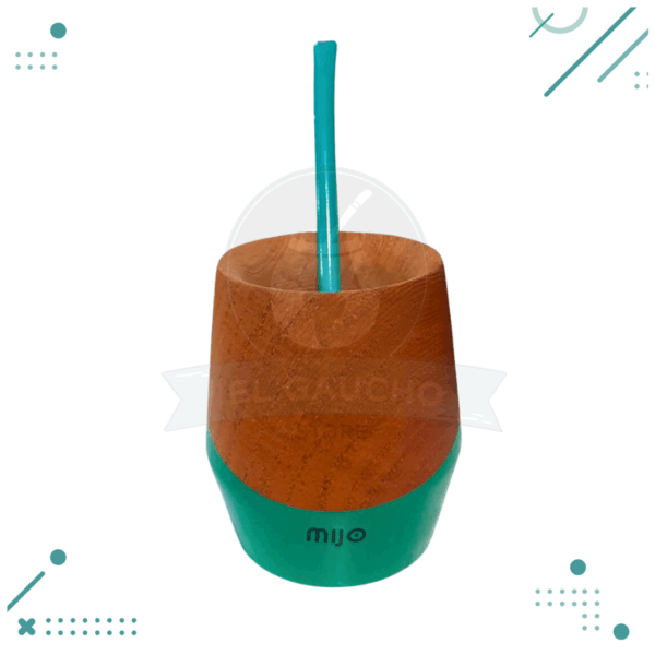Mate Mijo de Madera Color TURQUESA
