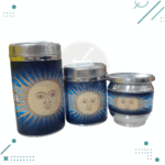 Set ARGENTINA Mate aluminio + Lata de Yerba + Lata Azucar