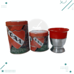 Set INDEPENDIENTE Mate +Lata de Yerba+Lata Azucar 3 piezas