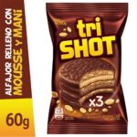 Alfajor triple SHOT Chocolate 60 Gr (pack x3un)(180gr) - Imagen 2