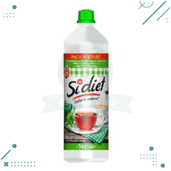 Edulcorante Si Diet Liquido Con STEVIA Botella 500cc