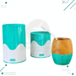 Set Matero 3 Piezas TURQUESA, (Mate de Madera + Yerbera + Azucarera)