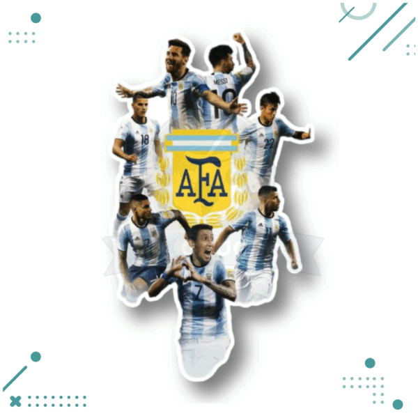 Sticker Seleccion Argentina - Campeones del Mundo AFA