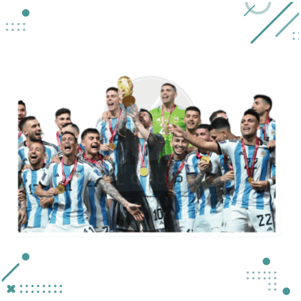 Sticker Selección Argentina – Festejo Campeones del mundo MOD2