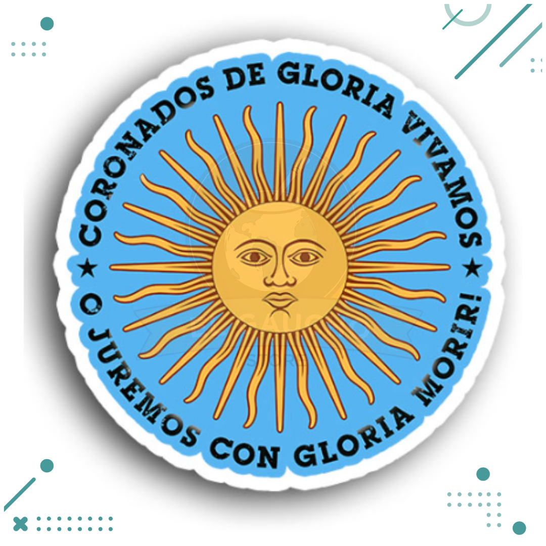 sticker-23.png Sticker Argentina - Sol, "Coronados de Gloria" - Imagen 1