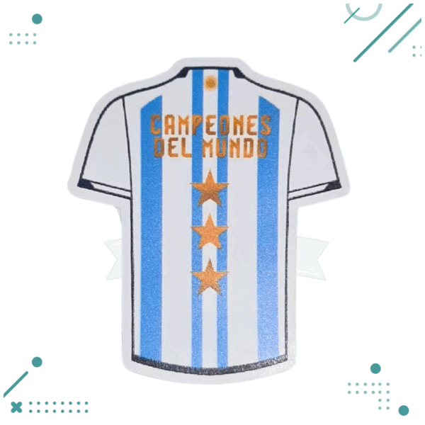 Sticker Selección Argentina – Camiseta, Campeones del Mundo