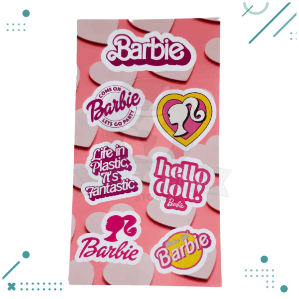 Plancha Stickers Barbie