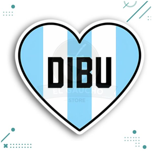 Sticker Seleccion Argentina - Dibu Corazon