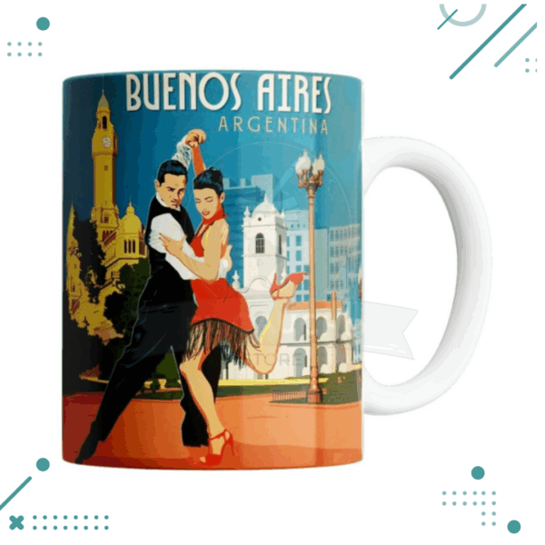 Taza Ceramica Buenos Aires Tango
