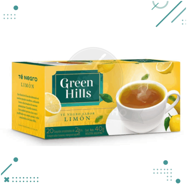 Te Negro Green Hills Limon 20 Saquitos (40gr)