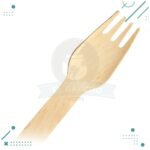 Tenedor 160x27mm de Madera Biodegradable 100 Unidades - Imagen 2