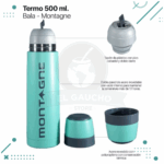Termo Montagne Bala 500 Ml VERDE AQUA - Imagen 4
