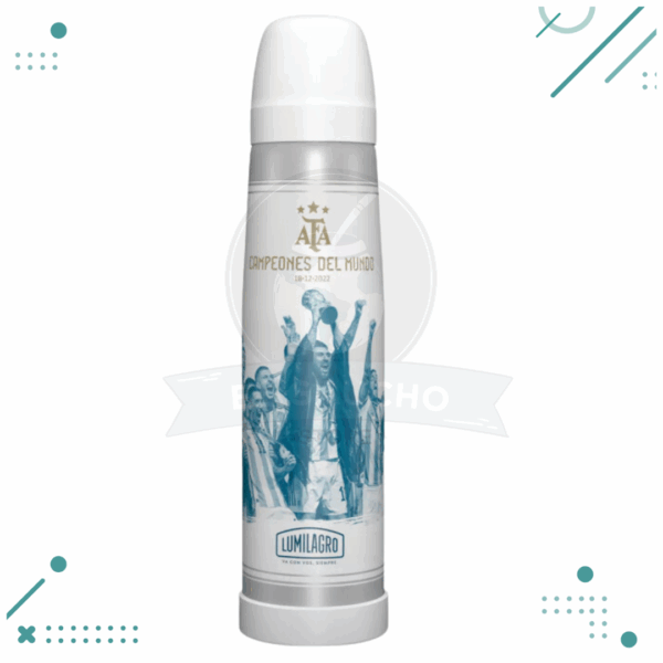 Termo Acero Inoxidable Selección Argentina Campeon 1 Litro Lumilagro