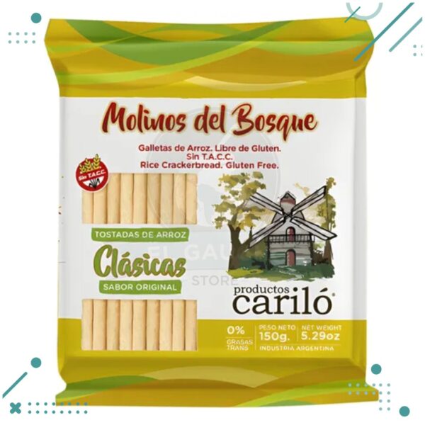Tostadas de Arroz Molinos Del Bosque Clasicas Sin TACC x150 gr