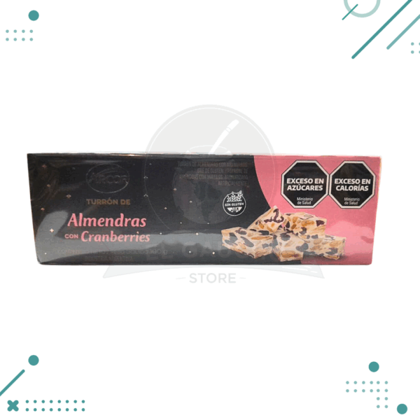 Turron de almendras con arandanos (Cranberries) Arcor (100gr)