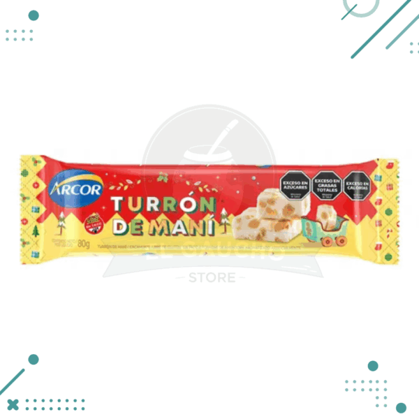 Turron De Mani Navidad, Arcor (80gr)