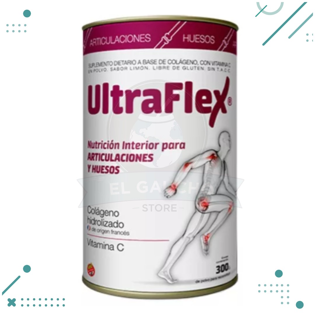 ultraflex.png Suplemento En Polvo Ultraflex Colágeno Sabor LIMON x300gr - Imagen 1