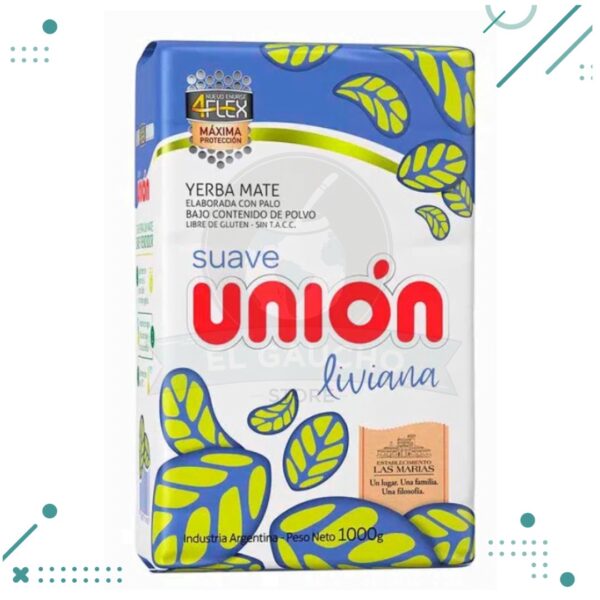 Yerba Mate Unión, SUAVE LIVIANA (1Kg)