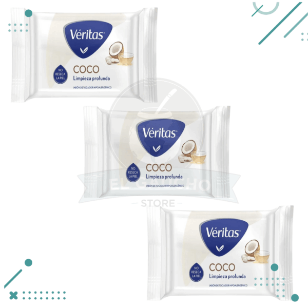 Jabón Veritas Coco (100g) (pack x 3un) (300g)