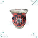 Mate de vidrio forrado en cuero CASLA