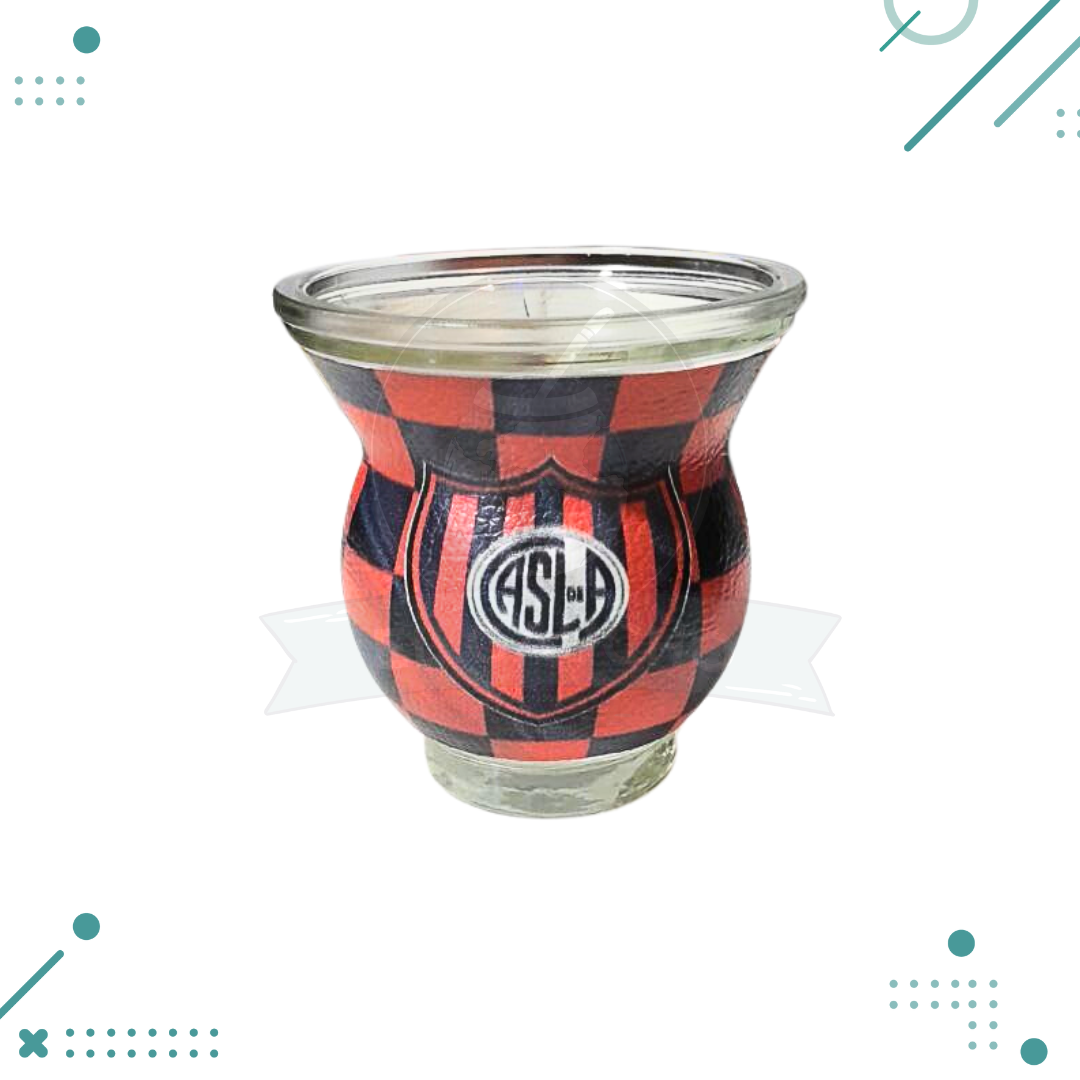 vidrio-casla.png Mate de vidrio forrado en cuero CASLA - Imagen 1