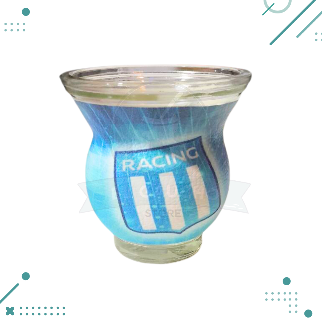 vidrio-racing.png Mate de vidrio forrado en cuero RACING - Imagen 1