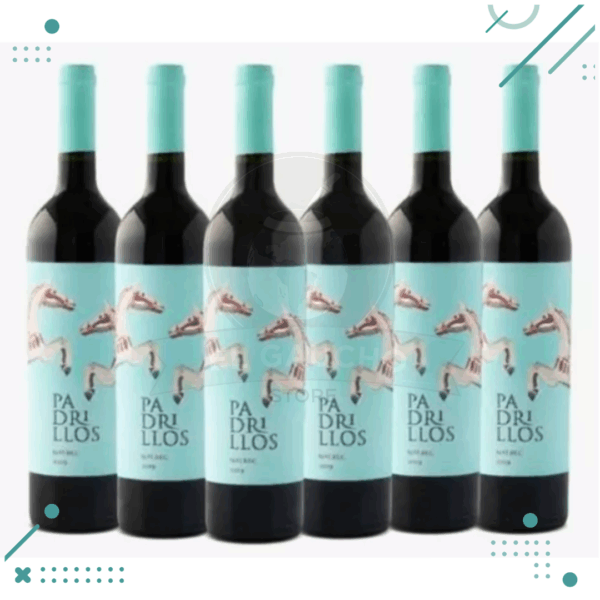 Vino Padrillos Malbec 750ml (Pack x6 botellas)