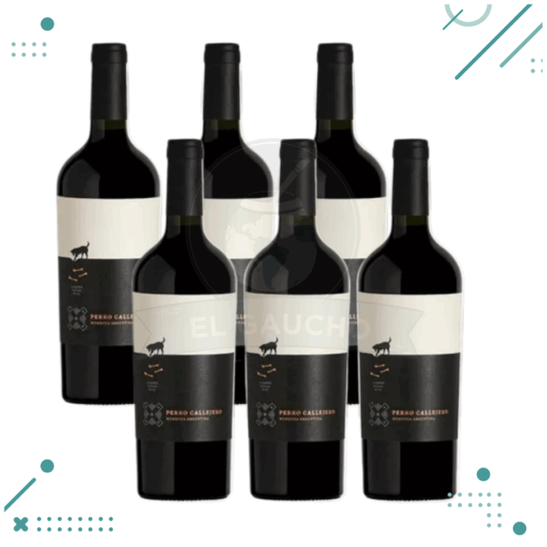 Vino Perro Callejero Malbec 750ml (Pack x6 botellas)