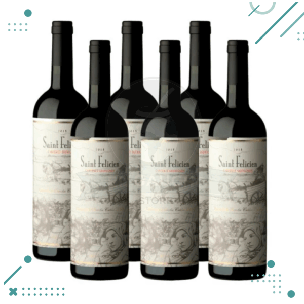 Vino Saint Felicien Cabernet Sauvignon 750ml (Pack x6 botellas)