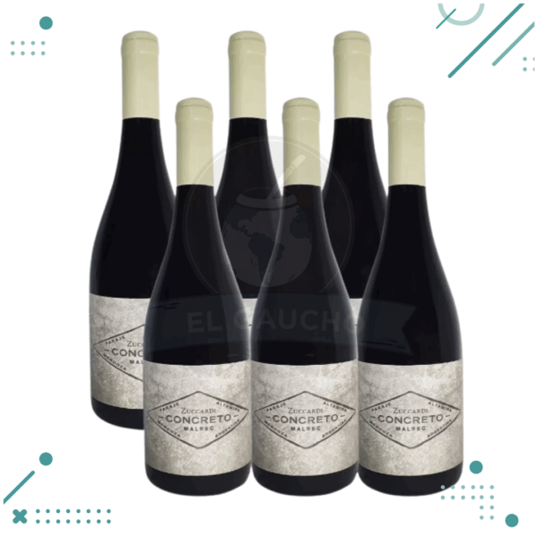Vino Zuccardi CONCRETO malbec 750 ml (Pack x6 botellas)