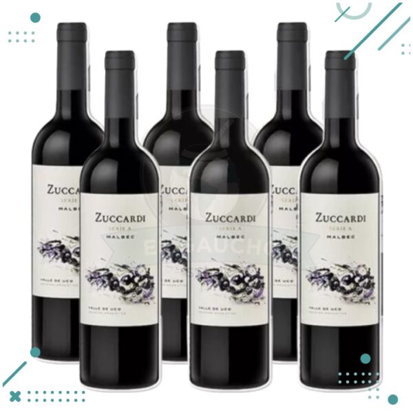 Vino Zuccardi Serie A Malbec 750ml (Pack x6 botellas)