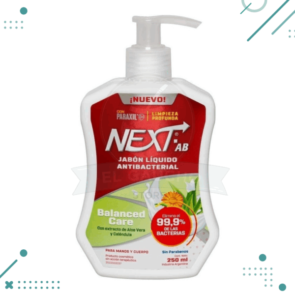 Next Balanced Care - Jabón Líquido Antibacterial 250ml