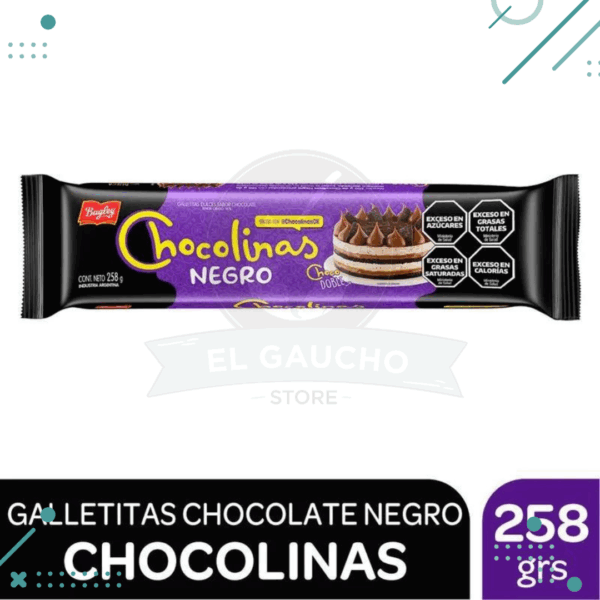 Galletitas Chocolinas NEGRO (258GR)