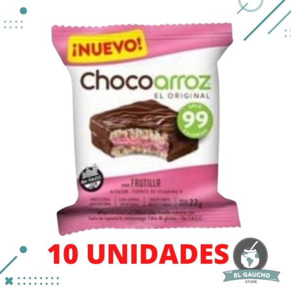 Alfajor Chocoarroz, Frutilla (22gr) (Pack de 10u) (220gr)