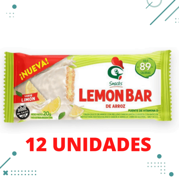Oblea Gallo, Lemon Bar, de Arroz (20gr) (Pack de 12u) (240gr)
