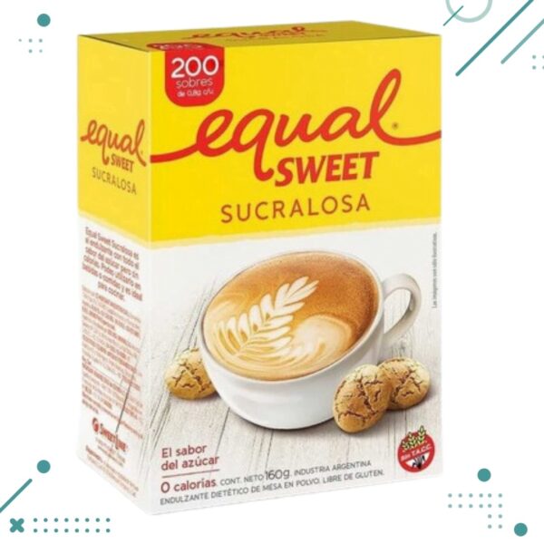 Edulcorante Equal Sweet Sucralosa Caja de 50 sobres (60gr)
