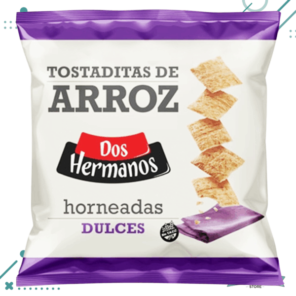 Tostaditas de Arroz Dos Hermanos DULCES 120g