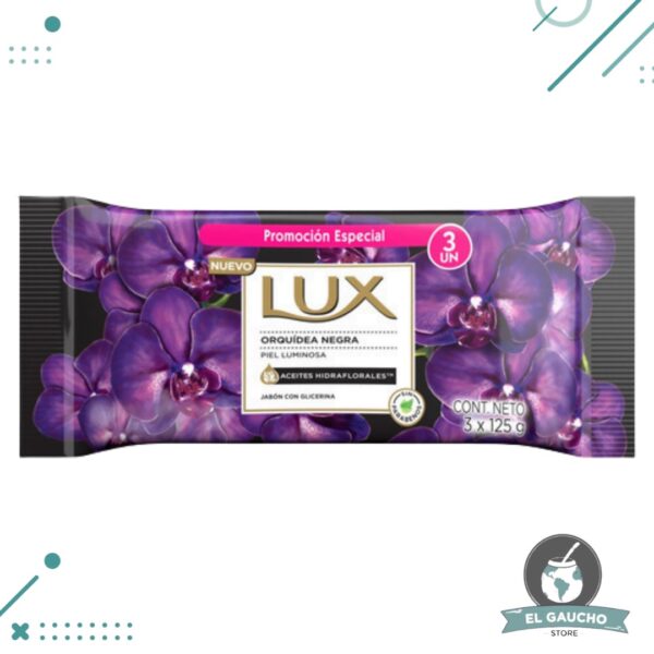 Jabon Lux Orquidea Negra x 3u (375g)