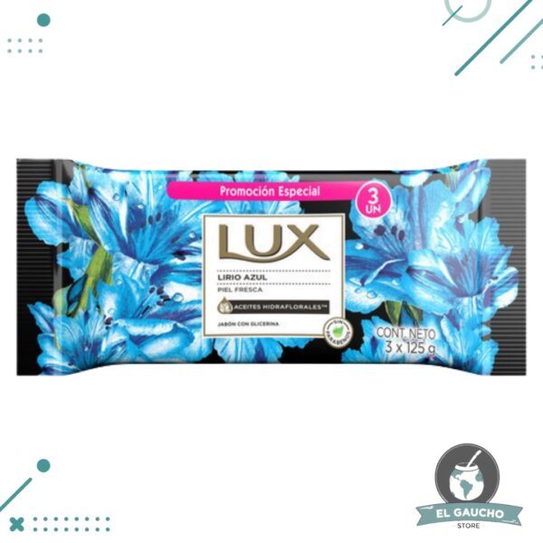 Jabon Lux Lirio Azul x 3u (375g)
