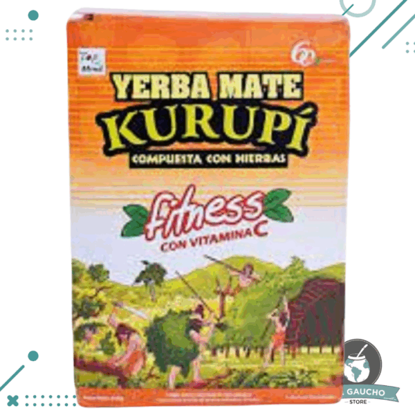 Yerba Mate Kurupí Fitness con Vitamina C 500 Gr Paraguay