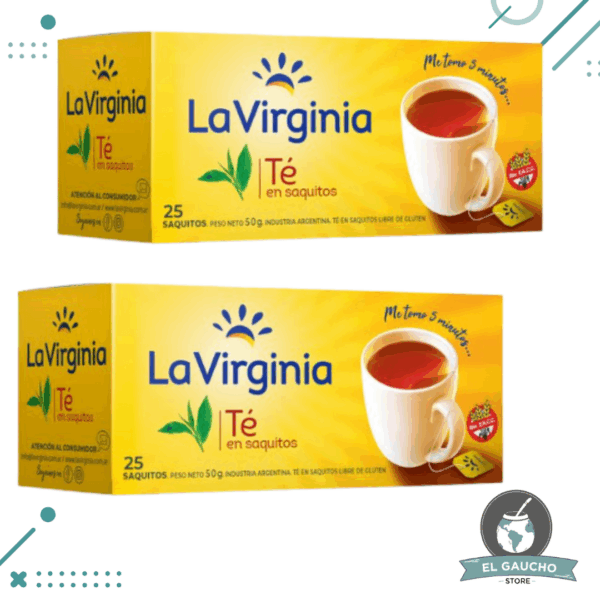 La Virginia Te en Saquitos 25 Saquitos (Pack 2 Unidades) (100Gr)